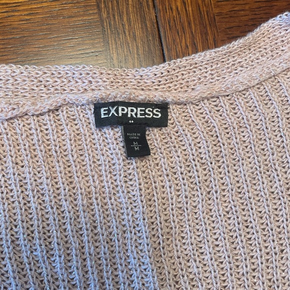 Light Pink Sparkly Sweater - Picture 3 of 3